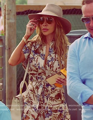 Lisa's floral print romper on The Real Housewives of Miami