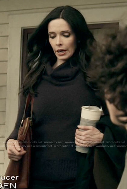 Lois's dark purple sweater on Superman and Lois
