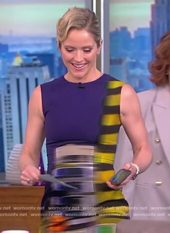 Sara's sleeveless tie dye dress on The View