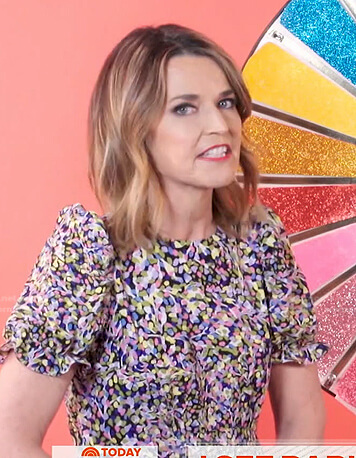 Savannah's floral puff sleeve dress on Today