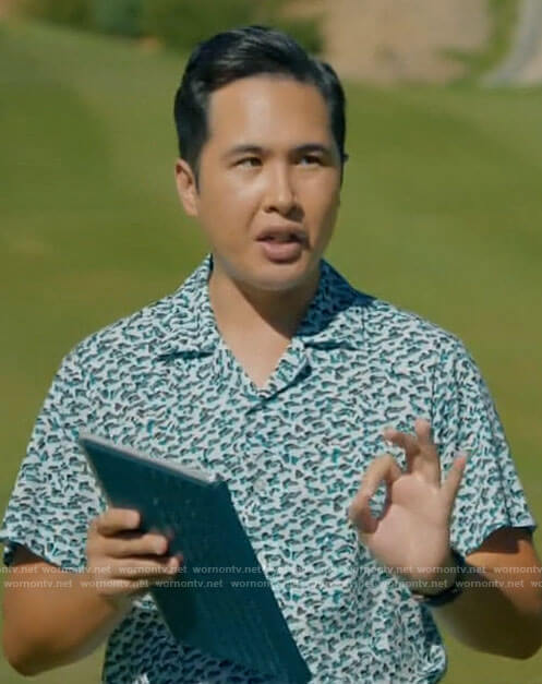 Tommy's printed short sleeved shirt on Mr Mayor