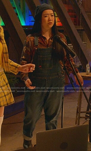 Alice's denim overalls on Good Trouble