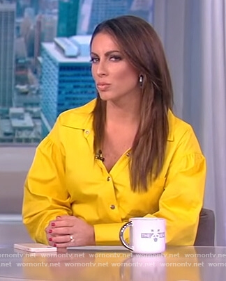 Alyssa Farah Griffin's yellow shirtdress on The View