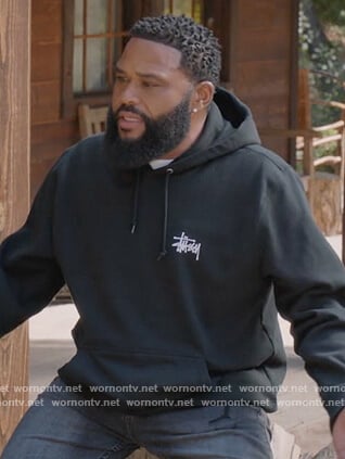 Andre's black Stussy hoody on Black-ish