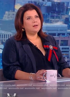 Ana's crystal brooch on The View