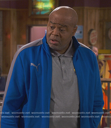 Archie's blue track jacket on How We Roll