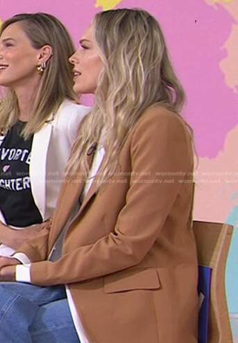 Erin Foster's brown blazer on Today