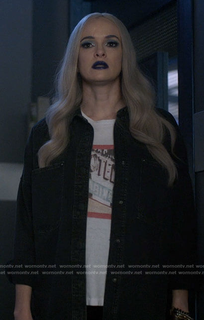 Frost's black denim shirt on The Flash