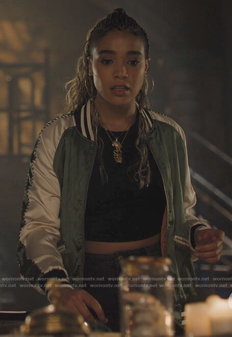 Kaela's green bomber jacket on Charmed