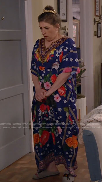 Kat's floral kaftan on Call Me Kat