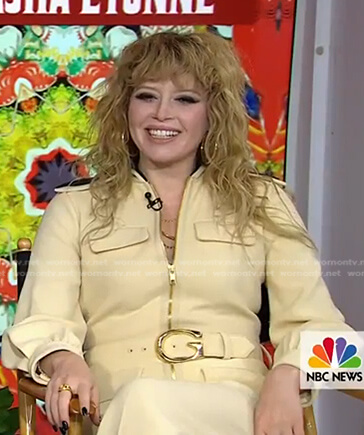 Natasha Lyonne's ivory belted jumpsuit on Today