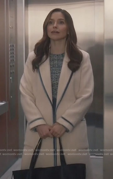 Sam's white coat with blue trim on Good Sam