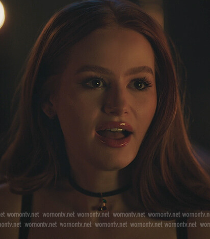 Cheryl's cherry choker necklace on Riverdale