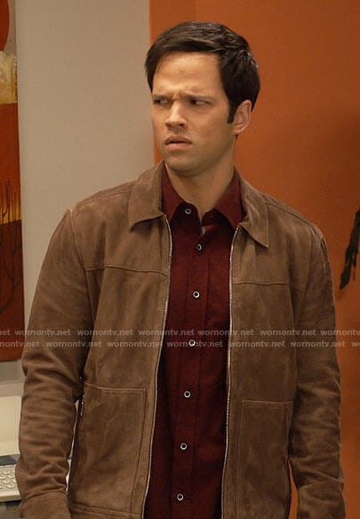 Freddie's brown suede jacket on iCarly