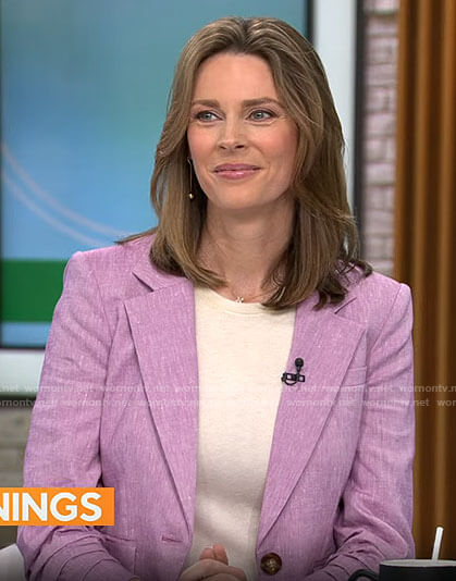 Jamie Howard's pink suit on CBS Mornings