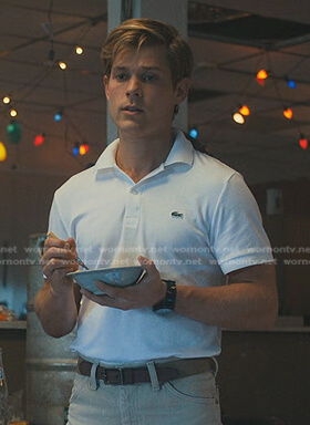 Jason's white polo shirt on Stranger Things