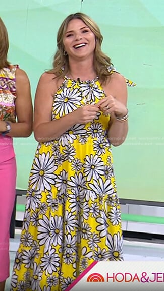 Jenna's yellow floral maxi dress on Today