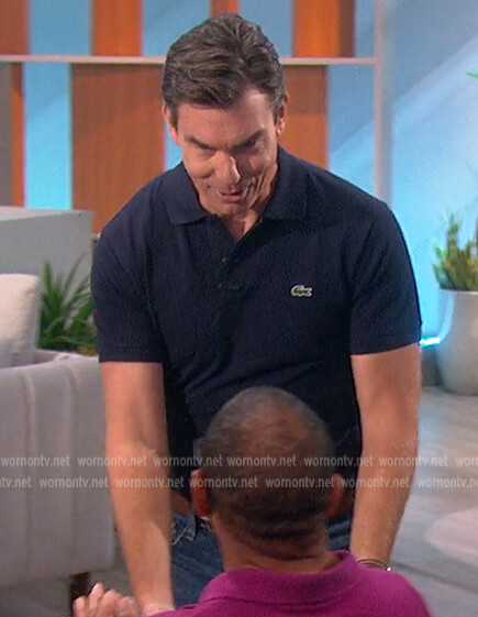 Jerry's navy polo on The Talk
