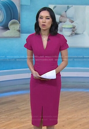 Jo Ling Kent's pink puff sleeve dress on Today