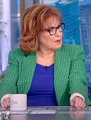 Joy's green check blazer on The View