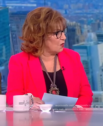 Joy's pink tweed blazer on The View