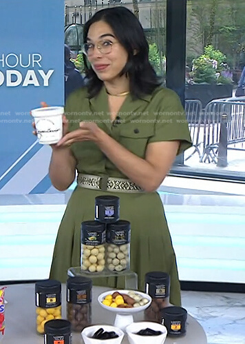 MacKenzie Chung Fegan's green belted shirtdress on Today