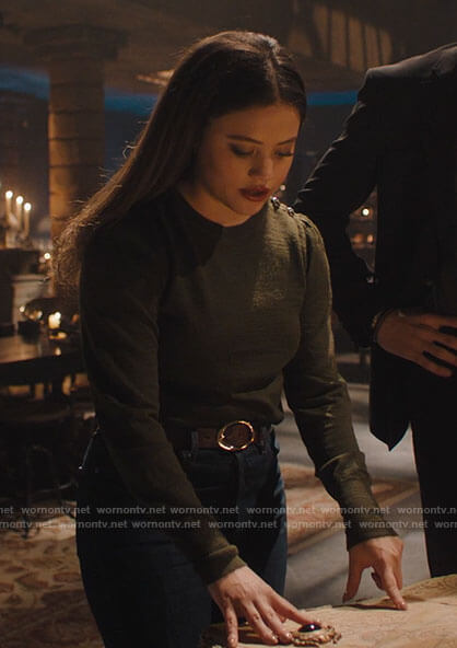 Maggie's olive green sweater on Charmed