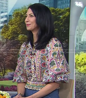 Natalie Azar's floral blouse on Today