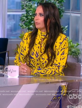 Stephanie Grisham's floral printed dress on The View