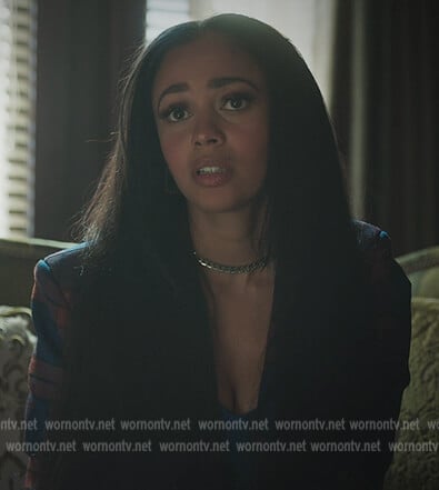 Toni's blue plaid blazer on Riverdale