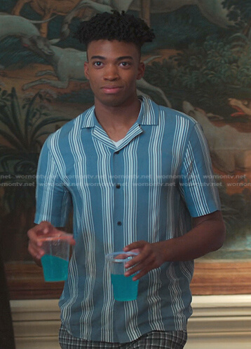Ben's blue striped shirt on First Kill