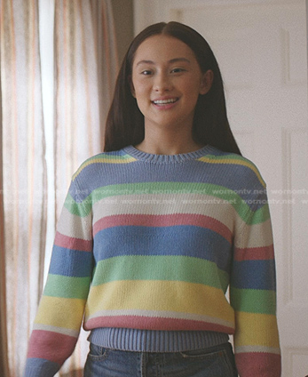 Belly's striped knit sweater on The Summer I Turned Pretty