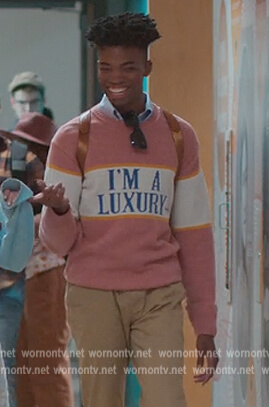 Ben's I'm a Luxury Sweater on First Kill