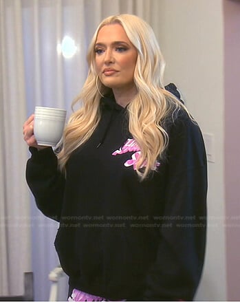 Erika's black hoodie on The Real Housewives of Beverly Hills