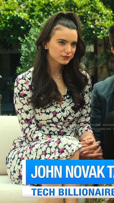 Hailey's floral wrap dress on Loot
