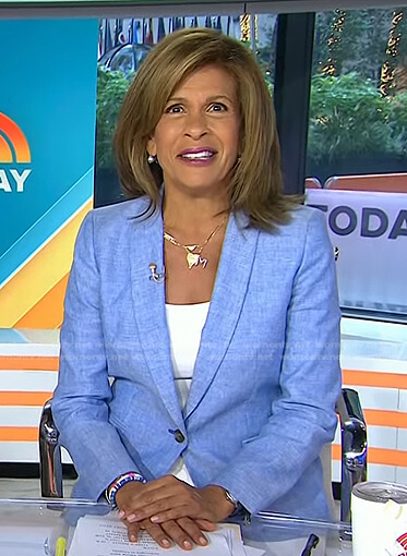 Hoda's light blue blazer on Today