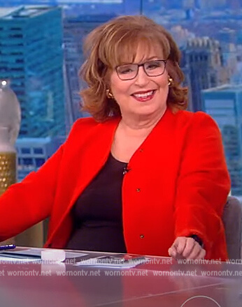 Joy's red jacket on The View