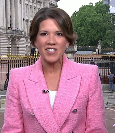 Kelly Cobiella's pink tweed blazer on Today