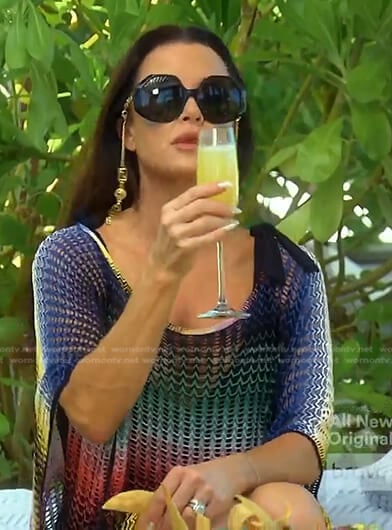 Kyle's multicolored cover up on The Real Housewives of Beverly Hills