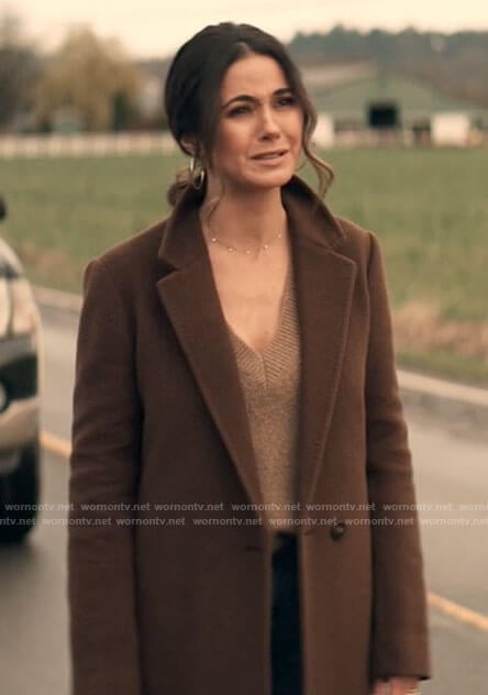 Lana's brown coat on Superman and Lois