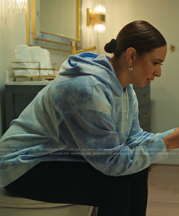 Molly's blue tie dye hoodie on Loot