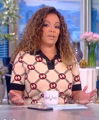 Sunny's Gucci logo dress on The View