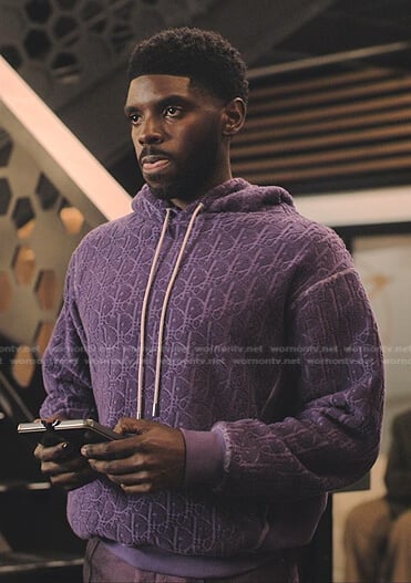 Tom's purple hoodie on Tom Swift