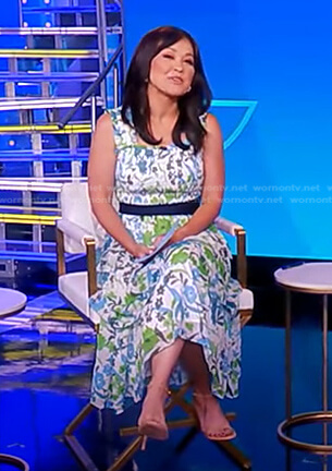 Eva's white floral dress on Good Morning America