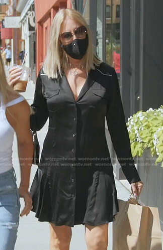 Vicki's black shirtdress on The Real Housewives Ultimate Girls Trip