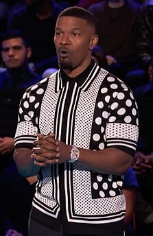 Jamie's mixed polka dot shirt on Beat Shazam
