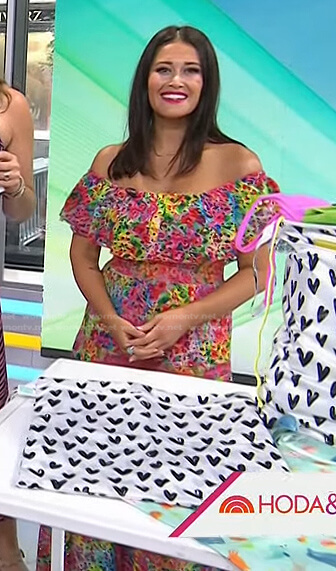 Ashlee Glazer's floral eyelet dress on Today