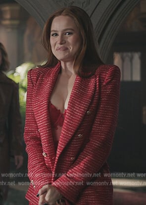 Cheryl's tweed jacket on Riverdale