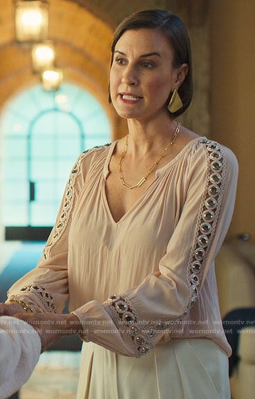 Greta's ring detail blouse on Loot