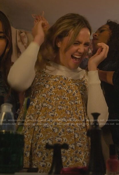 Imogen's floral slip dress on Pretty Little Liars Original Sin